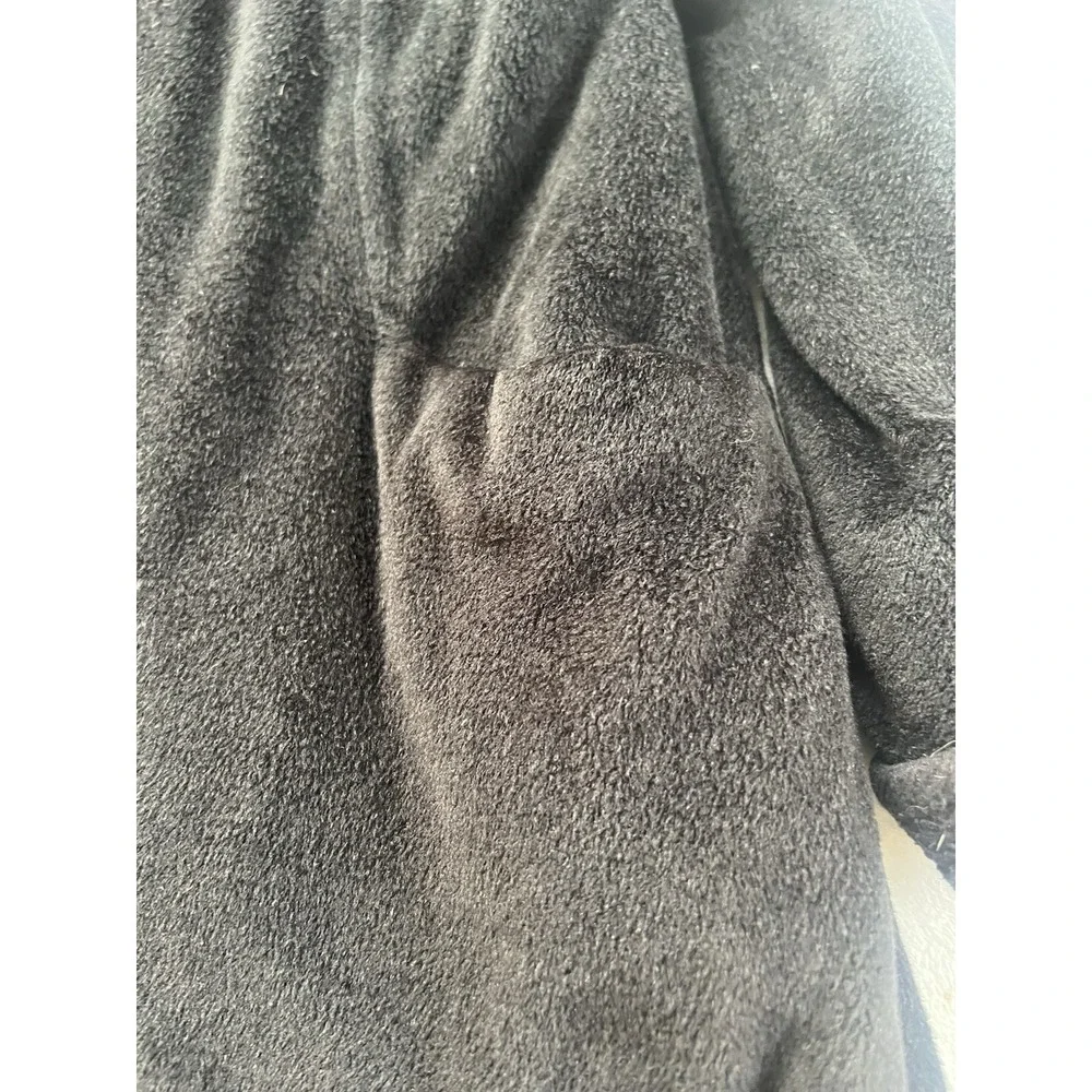 Vintage LL Bean Women's Wool Blend Long Trench Coat Black‎ Made In USA